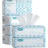 Winner Soft Face Towels, 100% USDA Biobased Facial Towels, Unscented Cotton Tissues for Sensitive Skin, OEKO-TEX Certified Face Towelettes Disposable, Makeup Remover Dry Wipes, 600 Count, Pack of 6