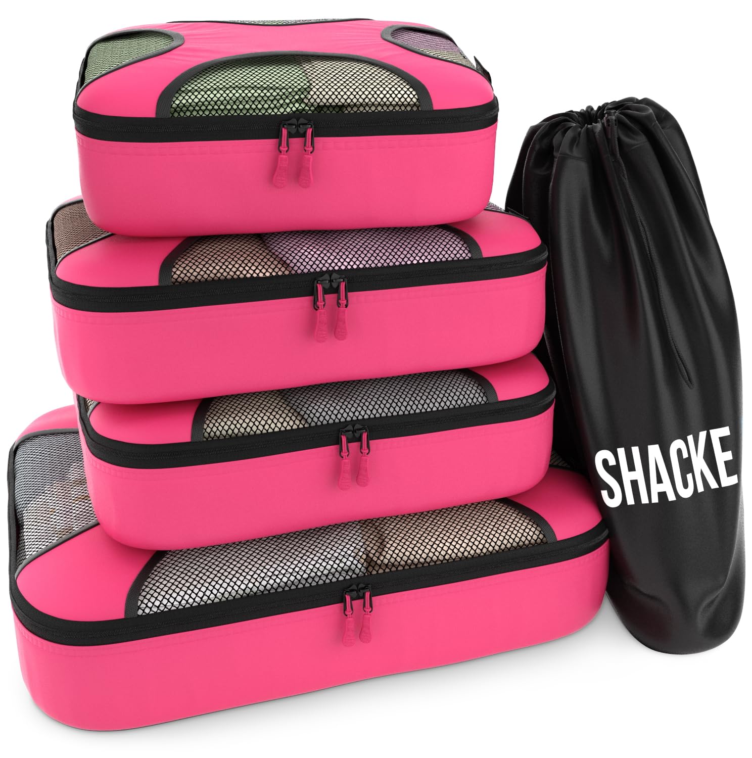 5 Set/8 Set Packing Cubes - Travel Organizers with Laundry Bag