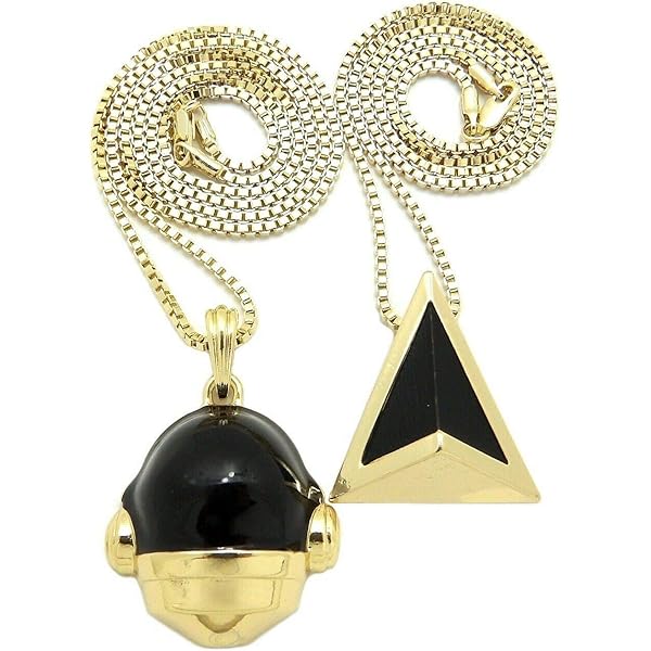 【2plan】25SS★ [LAN ARCHIVE] Punk Logo Pendant Necklace Daft Punk Get Lucky Helmet Pendant 2mm/18
