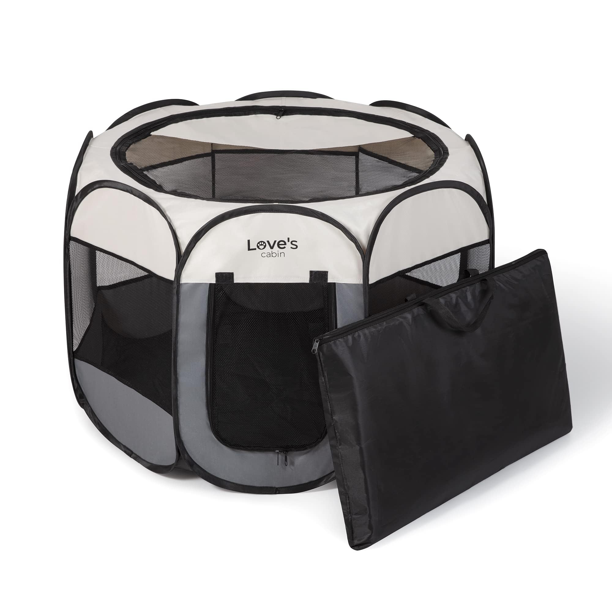 Love's cabin Pet Puppy Dog Playpen, Small Dog Tent Crates Cage Indoor ... - Tiny Dog Playpen With Crate For Sale