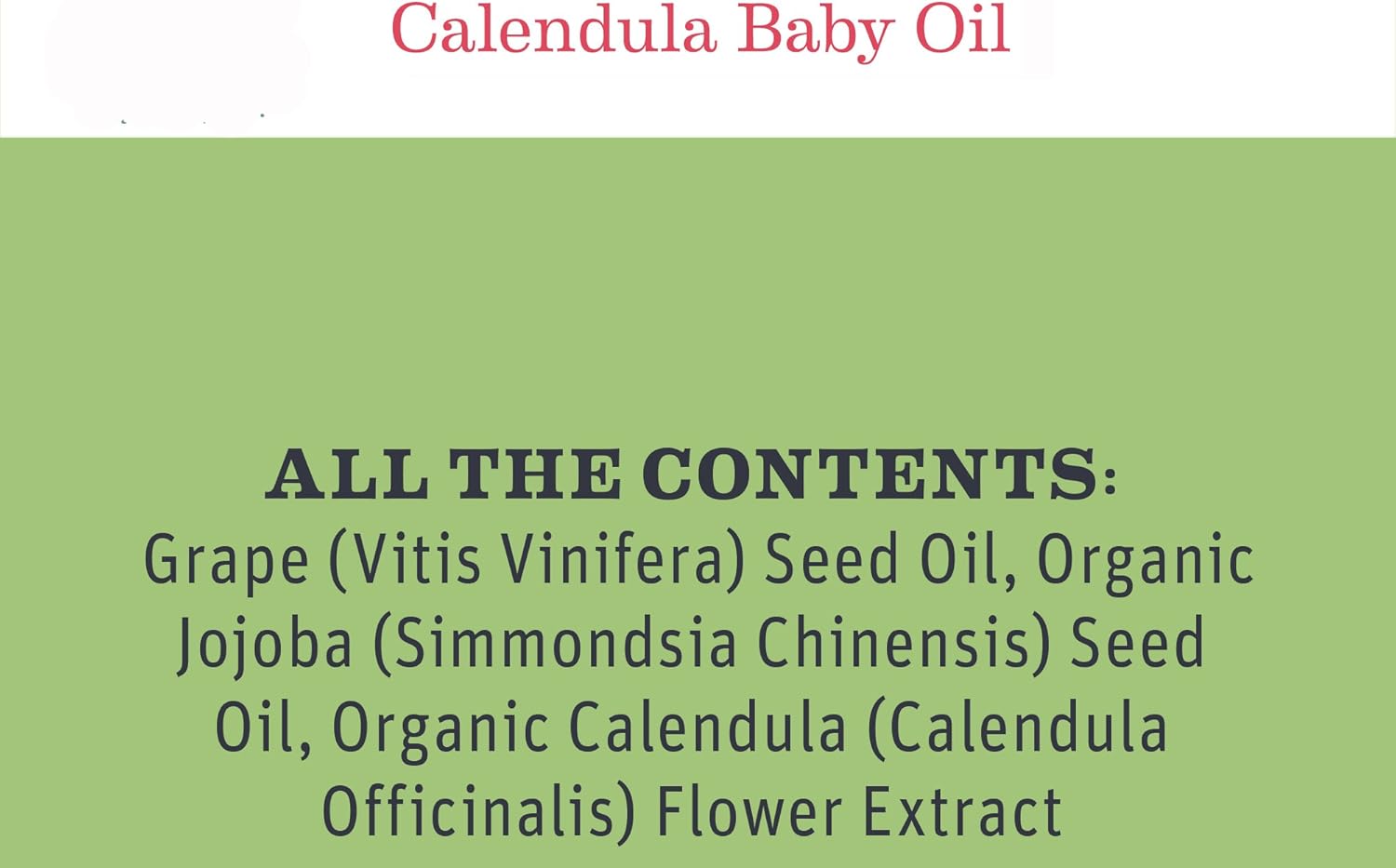 Earth Mama Calendula Baby Oil for Infant Massage, 4-Fluid Ounce: Health & Personal Care