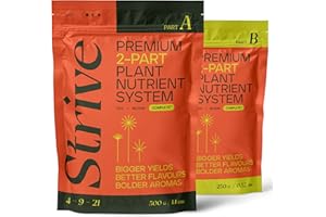 Strive Fertilizer Starter Kit Combo - Veg + Bloom General Hydroponic Nutrients - Indoor, Outdoor and Soil Growing Plant Food 