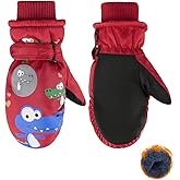 Century Star Winter Lined Fleece Toddler Mittens Waterproof Snow Mittens for Toddler Girls Boys Kids Snow Gloves Ski