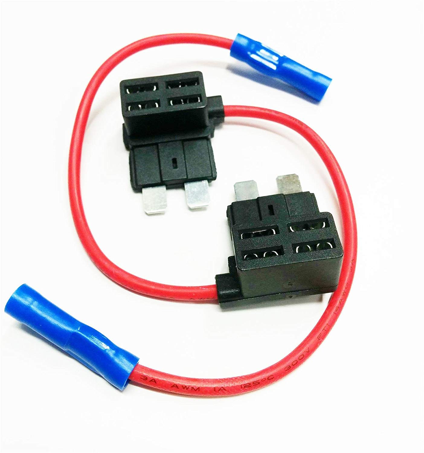 YUNIQUE UK 2 Piece ADD Cable Standard Fuse Blade Piggy-Back ATO ATC 12v 24v