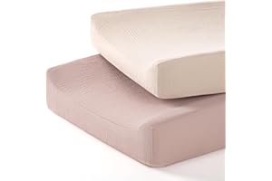 lulumoon Baby Changing Pad Cover: Muslin Diaper Changing Table Pad Cover - Changing Pad Sheets for Girls Boys