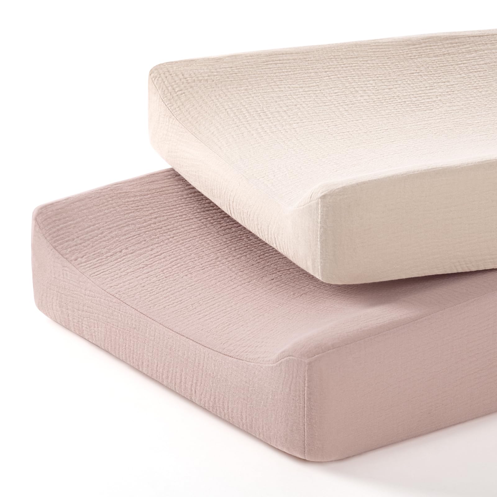 Photo 1 of lulumoon Baby Changing Pad Cover: Muslin Diaper Changing Table Pad Cover - Changing Pad Sheets for Girls Boys