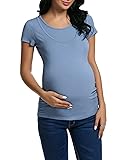 MAXMODA Women's Maternity Tunic Tops Mama