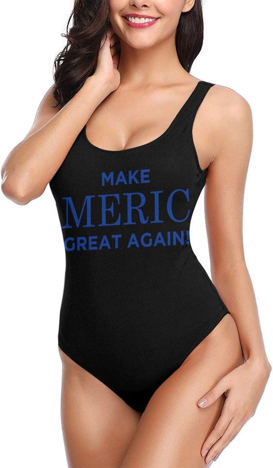 N/A/ MAGA Make America Great Again Women's Low Back One Piece Swimsuits