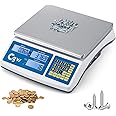 CGOLDENWALL Industrial Counting Scale lb/g/kg Digital Inventory Scale for Small Parts, Coins, Piece (66lb/0.00022lb, 30kg/0.1g)