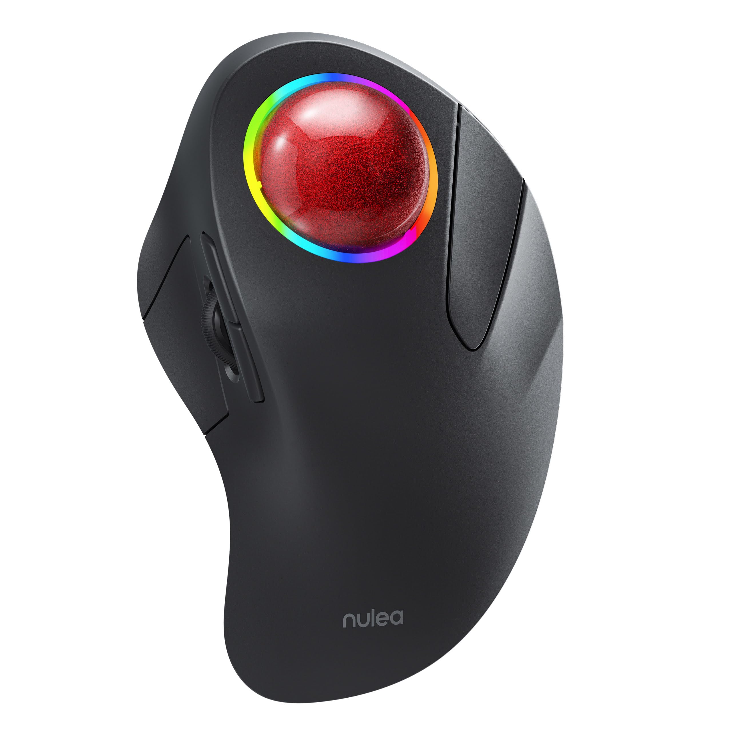 Photo 1 of Nulea M505B Wireless Trackball Mouse, Rechargeable Ergonomic RGB Rollerball Mouse, Easy Index Finger Control with 5 Adjustable DPI, 3 Device Connection for PC, Laptop, iPad, Mac, Windows, Android