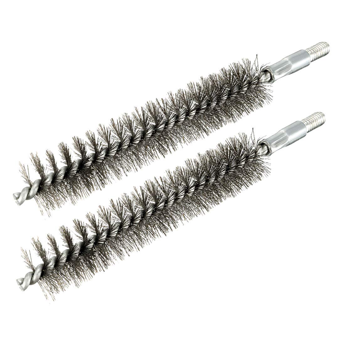 sourcing map M6 Stainless Steel Wire Pipe Tube Sweep Cleaning Chimney Brush 20mm Diameter 2pcs