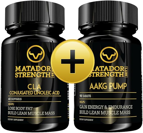 CLA Weight Loss Pills and AAKG Bundle 1 Bottle AAKG Pre
