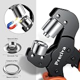 Preciva Eyelet Punch Tool Kit 10mm Grommet Pliers with 500 Rings view 4