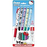 Pentel EnerGel RTX Liquid Gel Pen, Hello Kitty&reg; and Friends, Limited Edition, Mix 1, 0.7mm, Med Line, Assorted Ink, 5-Pk (BL77HKPF5M)