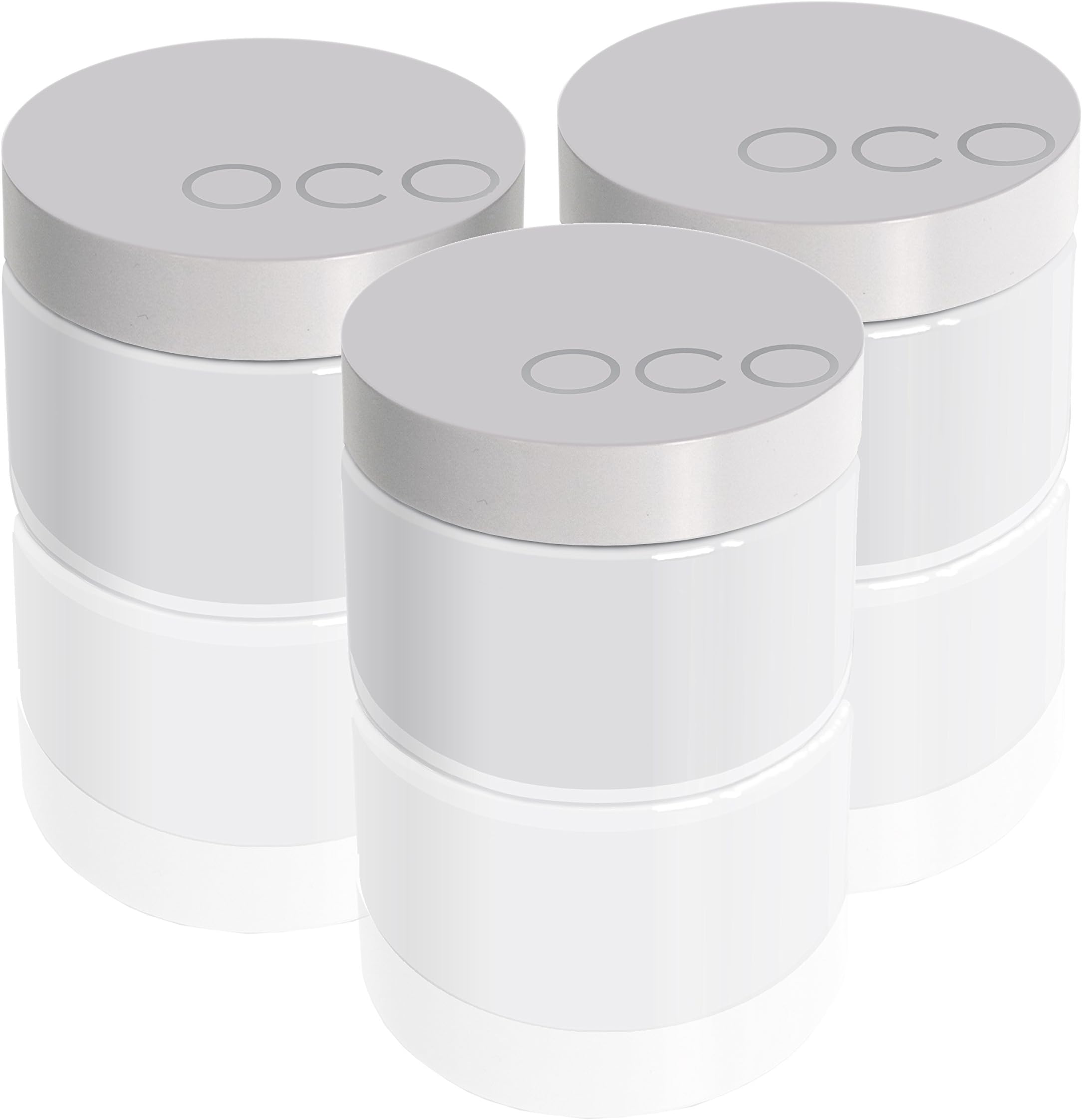 OCO Organic Coconut-Oil for Skin and Face - the 100% Pure, Naturally Pharmaceutical Grade, Unrefined, Multi-Use, Body, Hair, Facial and Personal Moisturizer - Value Pack of 3 Jars