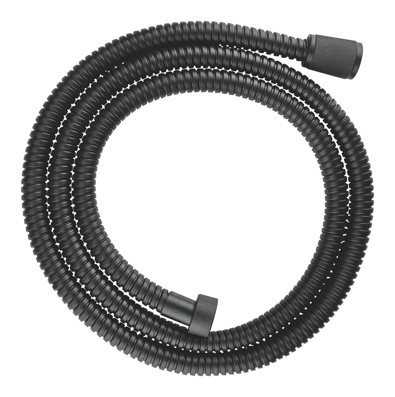 GROHE VitalioFlex Metal Long-Life - Shower Hose 1.5 m (Tensile Strength 75 kg, Pressure Resistance Up to 16 Bar, Heat Resistance 75°C, Universal Connection G 1/2'' x 1/2''), Velvet Black, 27502KS1