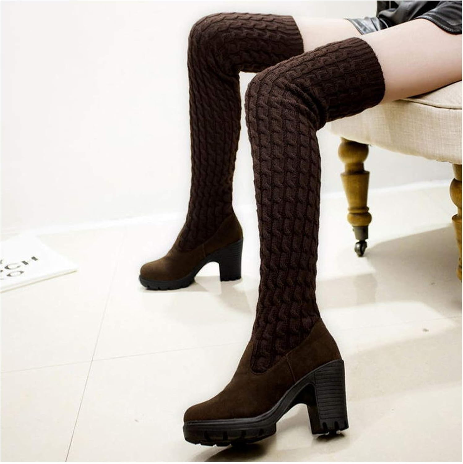 heel long boots