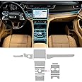 FDAIUN for Jeep Grand Cherokee 2021-2024 PPF Precut 8.5Mil Car Paint Protective Film TPU HD Film Scratch Protector Interior Accessories (Central Control One Button)