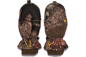 HOT SHOT Men’s Camo Huntsman Pop-Top Mittens – Outdoor Hunting Camouflage