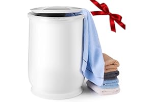 BONRCEA 2024 Upgrade Towel Warmers Timer Function Auto Shut Off 20L Large Capacity Hot Towel Warmers Bucket Portable for Bathroom, Ideal Gift for Valentine's Day, White New