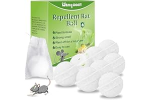 Wanqueen 8 Pack Mouse Repellent Mice Repellent, Peppermint Oil to Repel Mice and Rats, Rat Rodent Repellent Pest Insect Control