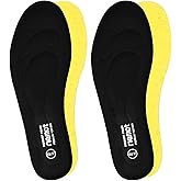 riemot 2 Pairs Memory Foam Insoles for Men Replacement Shoe Inserts for Work Boot,Sneaker,Comfort Cushion Shoe Insoles,Breathable Inner Soles Shock Absorbing for Foot Pain Relief Black US9.5/ EU42.5
