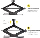 LEADBRAND Scissor Jack 1.8 Ton 419mm Max Height Labor-Saving Extended Base view 2