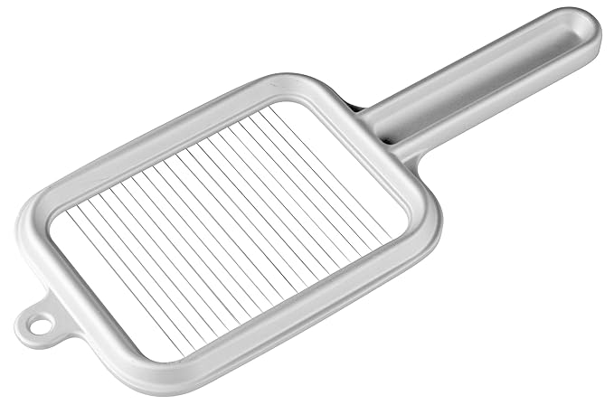 Fackelmann Pellkartoffelschneider 28 cm, Kartoffelschneider eckig, Mozzarellaschneider, Eierschneider für dünne, gleichmäßige