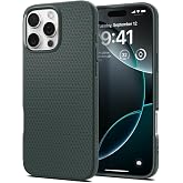Spigen Liquid Air for iPhone 16 Pro Case, Abyss Green | Non-slip Grip, Camera Control Button Cover, Air Cushion Technology, Military-Grade Drop Protection, Wireless Charging
