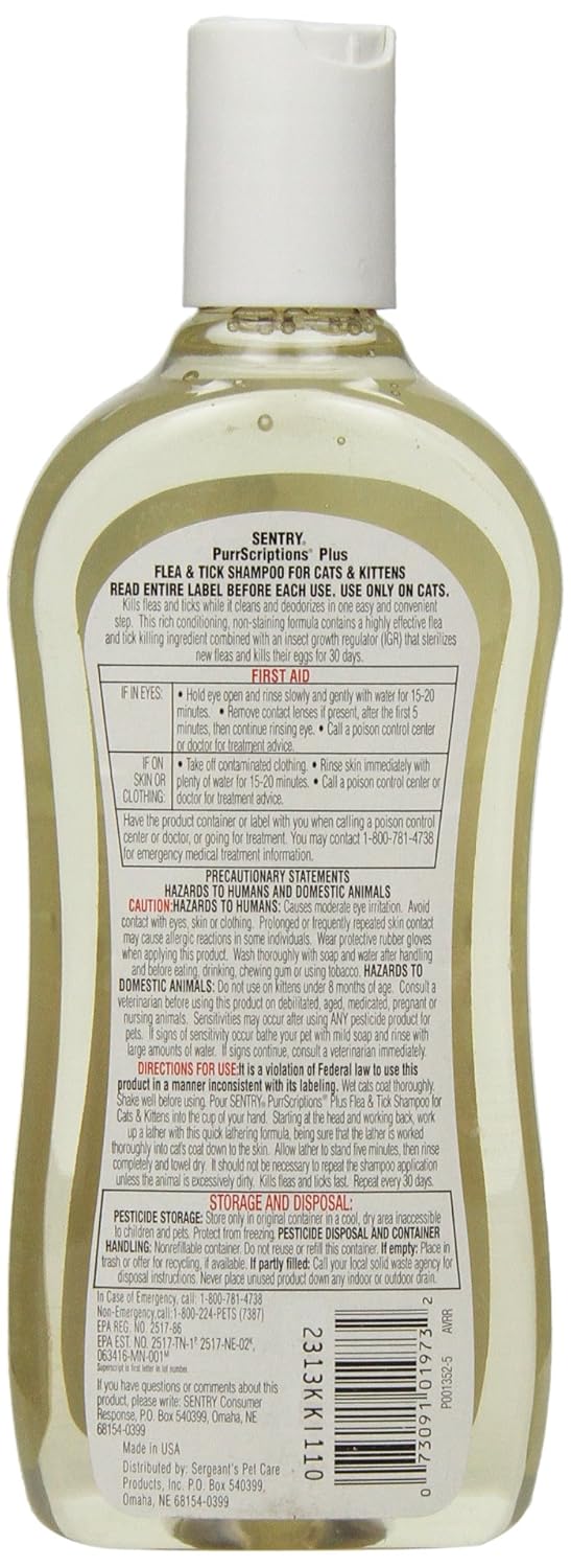 Reviews SENTRY PurrScriptions Plus Flea and Tick Shampoo for Cats and