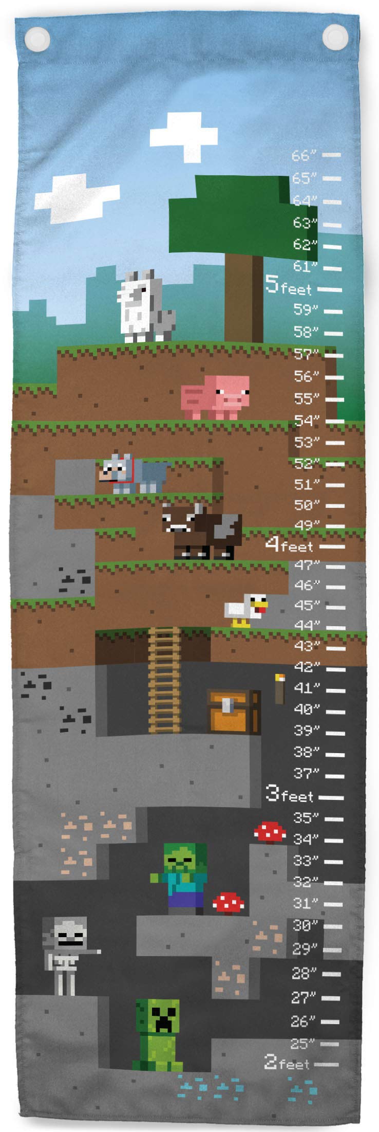 Jay Franco Minecraft Desert Creeper 100% Cotton Bedding Set, Single Person Duvet Cover Set, Includes 50 x 70 cm Pillowcase