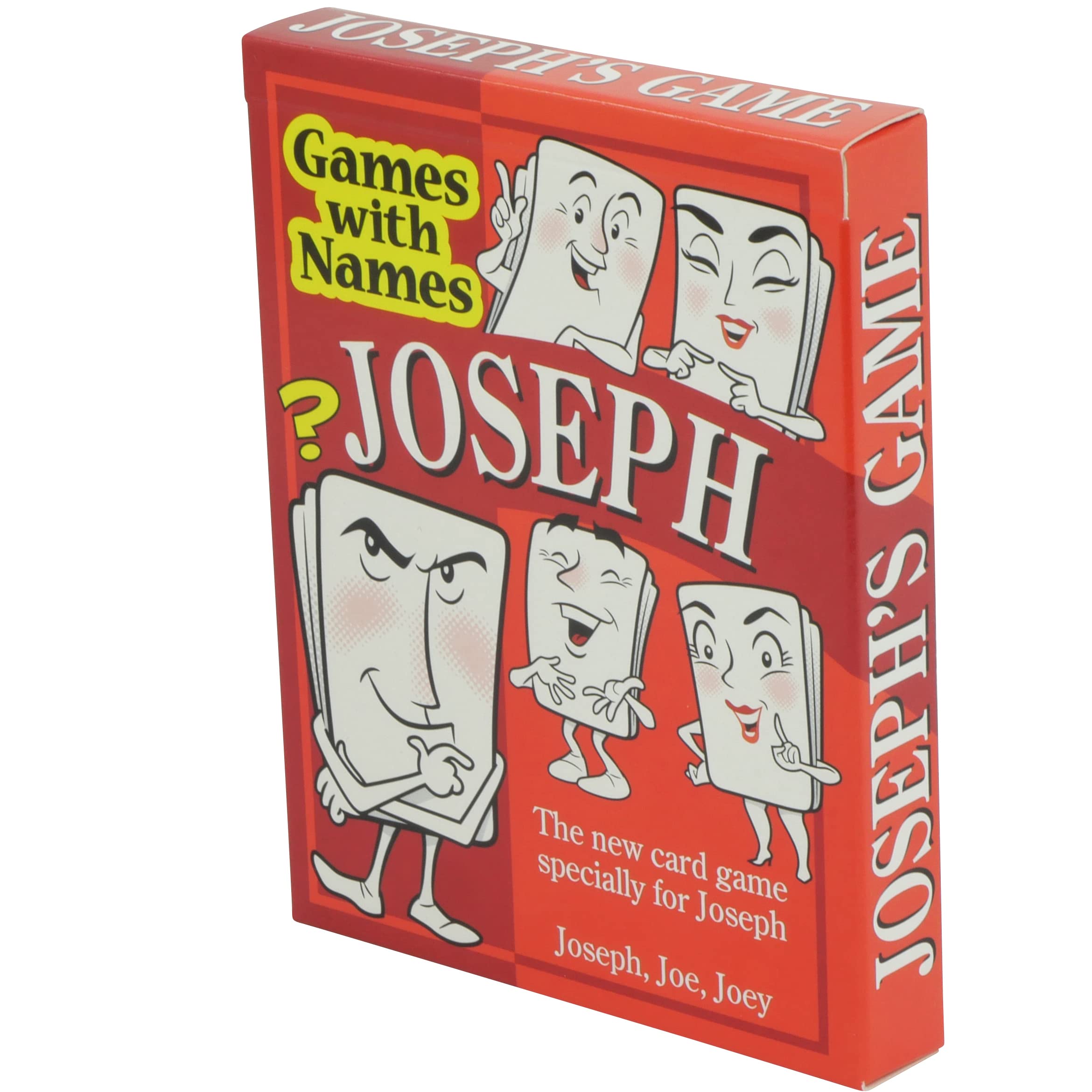 Joseph's Card Game! Personalised gifts for men and boys named Joe or Joseph. Ideal as a Birthday Gift, Stocking Filler gift idea, Secret Santa present or similar for boys and men called Joe or Joseph