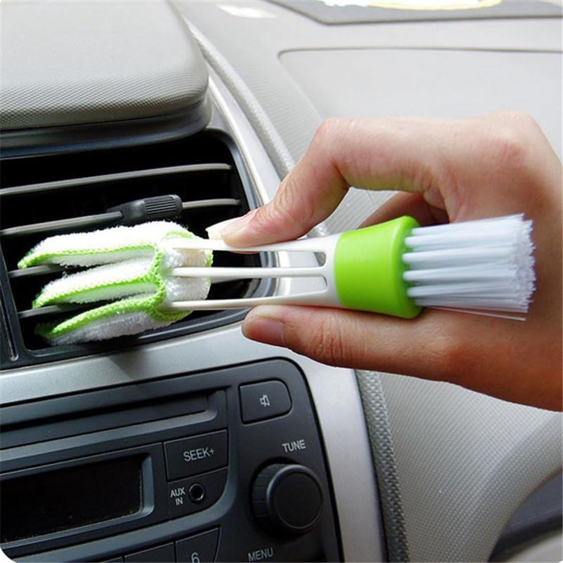 Rurah Multifunction Cleaning Brush for Car Indoor Air-Condition Car Detailing Care Brush Tool: Health & Personal Care