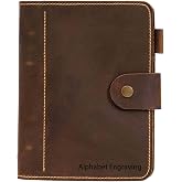 Turbosnail Personalized A5 Leather Organizer Agenda, Custom Travel Journal 6 Ring Binder Notebook, Handmade Leather Journal Notebook, Customized Gift