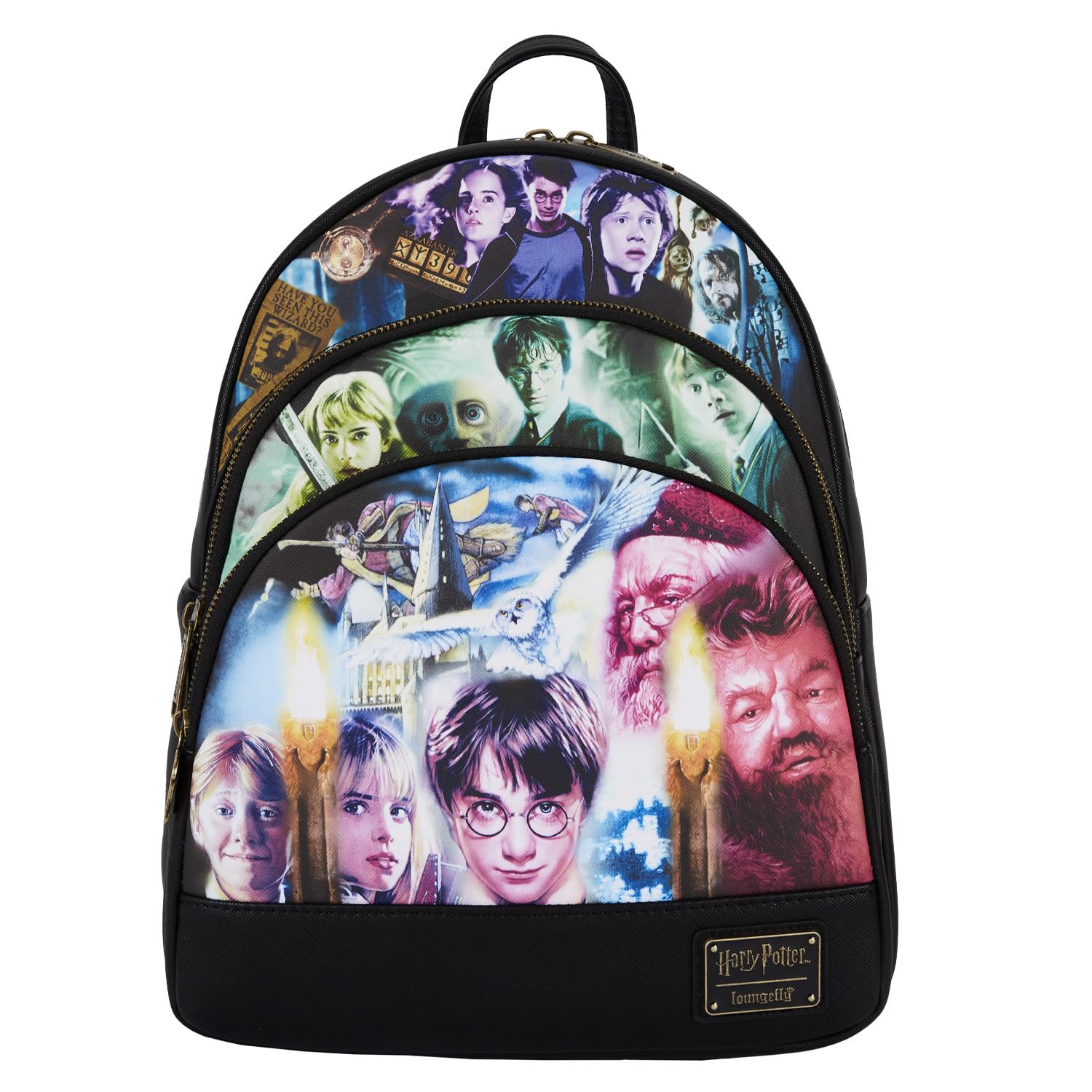 Loungefly Harry Potter Trilogy Triple Pocket MINI Backpack