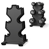 Dumbbell Rack Stand Only, 7-Tier | 5-Tier | 3-Tier Weight Rack for Dumbbell | Wide-Slot, No Pinching, No-Interference, Solid Steel Construction, Full-Edge Rubber Wrap, Dumbbell Storage Rack