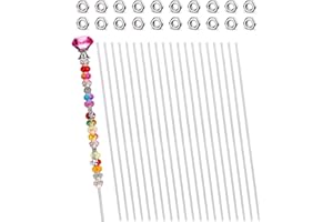 MEOWOO 40 Pcs 8/32 Inch Threaded Rods with Hex Nuts M4 12 Inch 304 Stainless Steel Fully Rod Threaded, 20 Pcs M4 300mm Right-Hand Threads, 20 Pcs Hex Nuts for Hangers, U-Bolts, and Beaded Garden Stake Rods