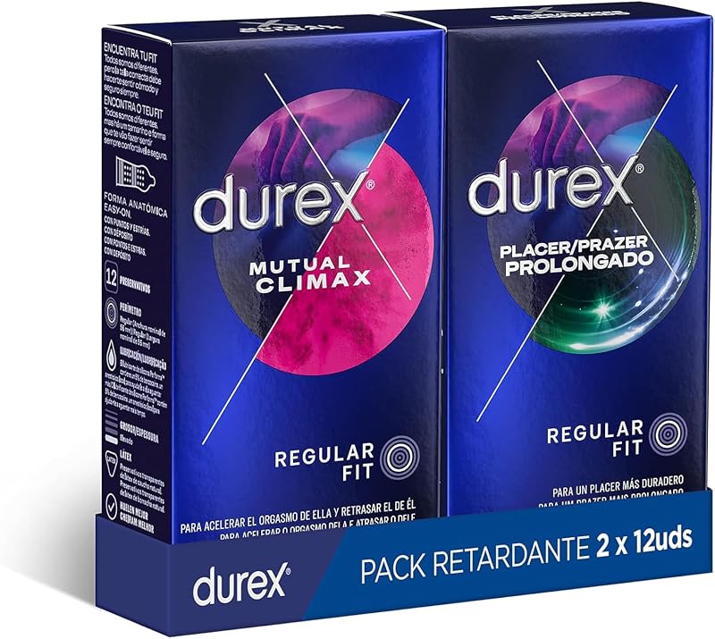 Lot de 24 préservatifs pour plaisir prolongé + mutuel Climax