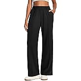 Ewedoos Wide Leg Work Pants Women Pull On Dress Pants Slacks for Women Stretchy Business Casual Outfits Comfort Trousers