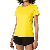 Cavva Womens Tshirt Moisture Wicking Exercise Short Sleeve Shirts Running Workout Athletic Top UPF 50+ Rush Guard