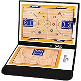 YCConcept Magnetic Basketball Coaching Board Coaches Clipboard Tactical Board Kit with Dry Erase Surface, Portable Strategy Coach Board
