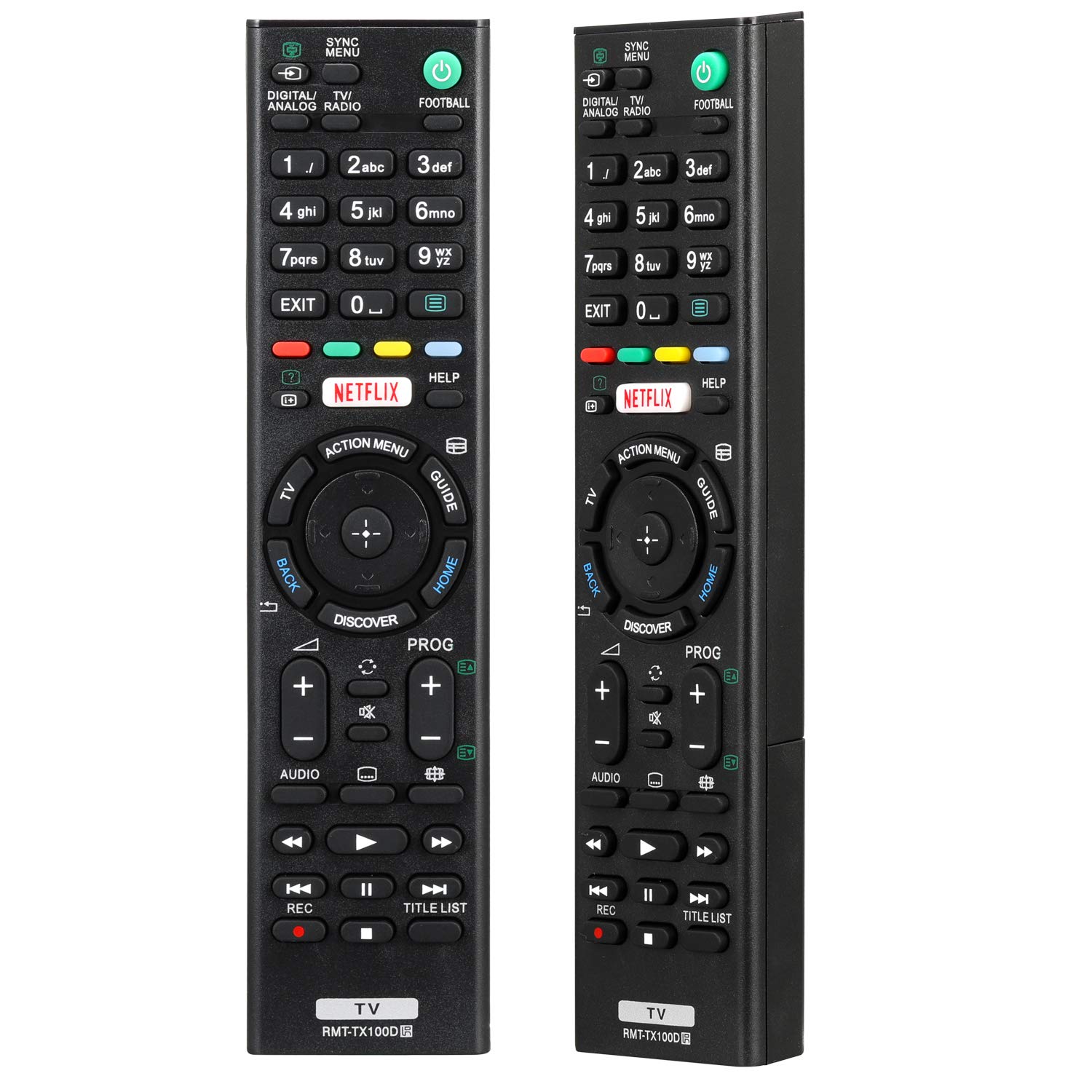 RMT-TX100D Replacement Remote Control Fit for Sony Bravia Smart TV RMT-TX200E RMT-TX300E RMT-TX102D - No setup required