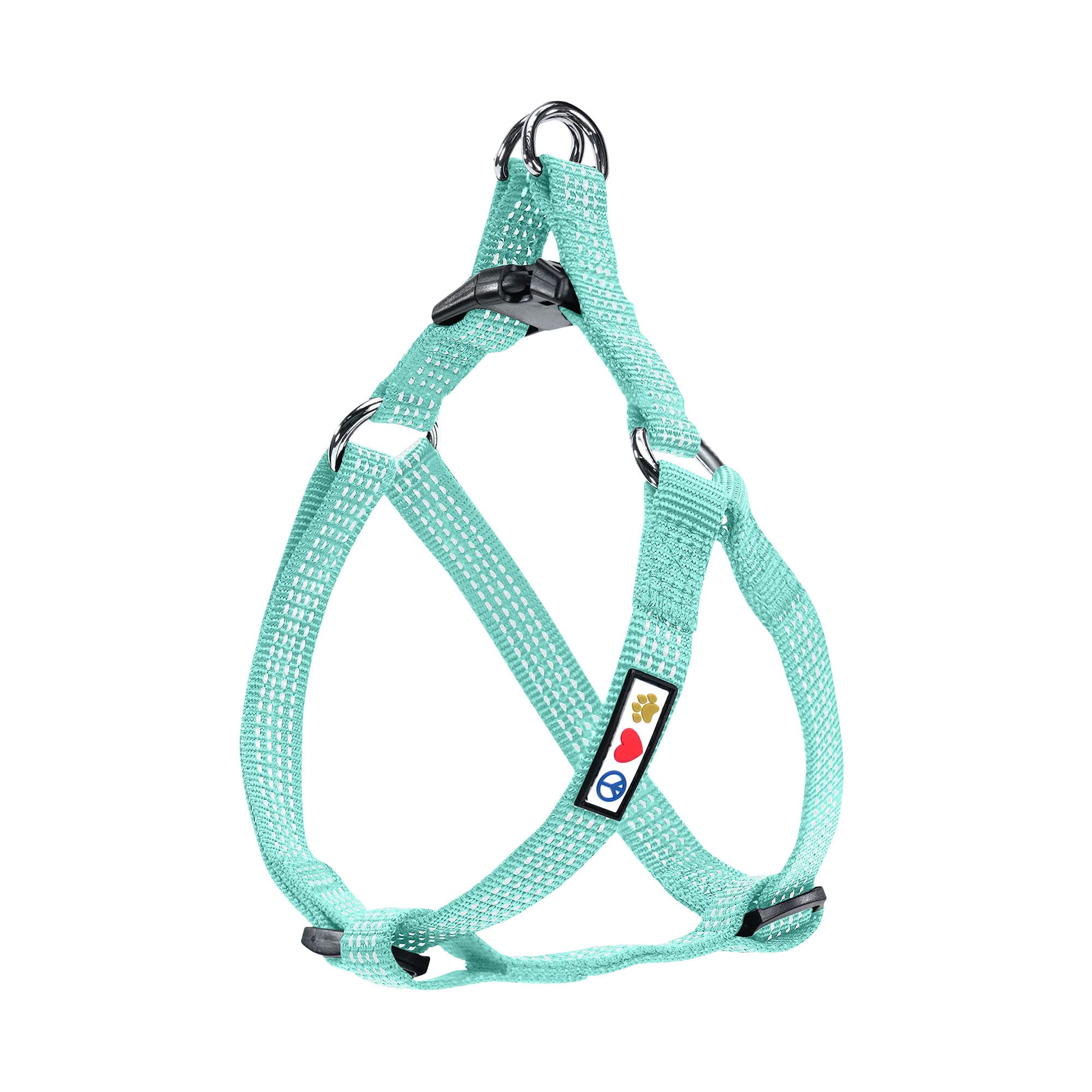 Pawtitas Dog Harness Medium Dogs Reflective Adjustable Puppy Harness Anti-Pull Harness for Dogs Lightweight Dog Harness Teal โ image 1