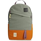 Topo Designs Daypack Classic Backpack &ndash; Daily Carry Pack Designed in Denver, Functional Travel Bag, Recycled Nylon, 2 Padded Laptop Sleeves, 21L (Beetle/Spice)
