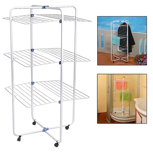 Gimi Modular 3 Floor tower clothes dryer in Steel Blue/White, 30 m