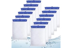 Kucbraly Aquarium Filter Cartridge for Tetra Whisper Bio Bag Power Filters, 12 Pack Large Filter Cartridges for Tetra Repto Filter