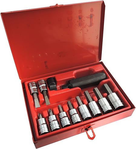 Amazon スナップオン Snap On 1 2 インパクトドライバー ビットソケット 12ピースセット 並行輸入 Pit31eb 自動車整備用トルクレンチ 車 バイク