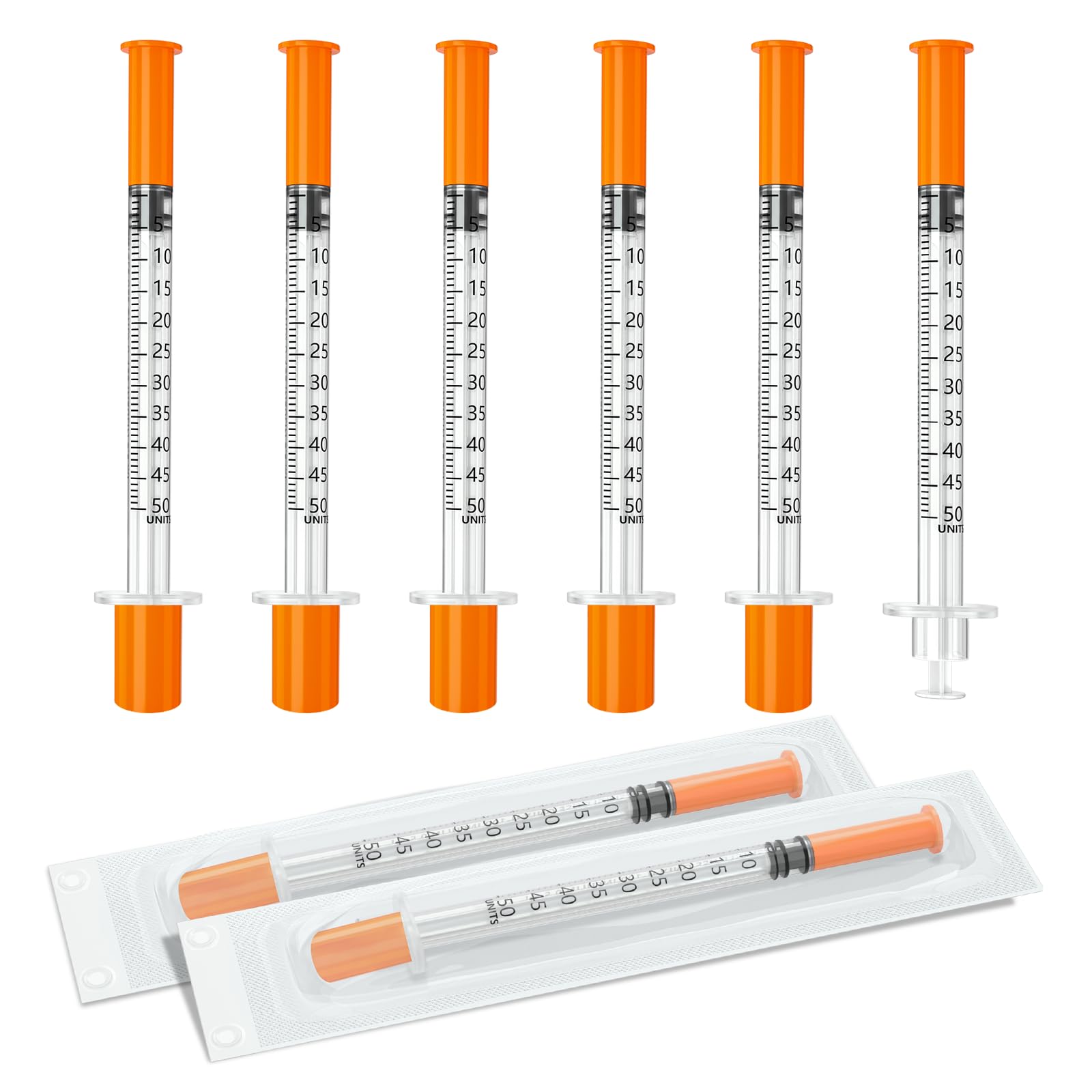 Photo 1 of 0.5ml Syring 30G 5/16" 8mm, Lab Supplies Individually Wrapped 100 Pack