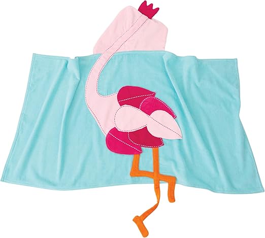 flamingo baby towel
