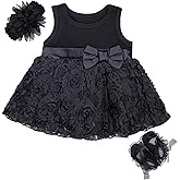 Niyage Baby Girls Clothes Dress Flowers Romper Sets Infant Tutu Bodysuit Party Outfits